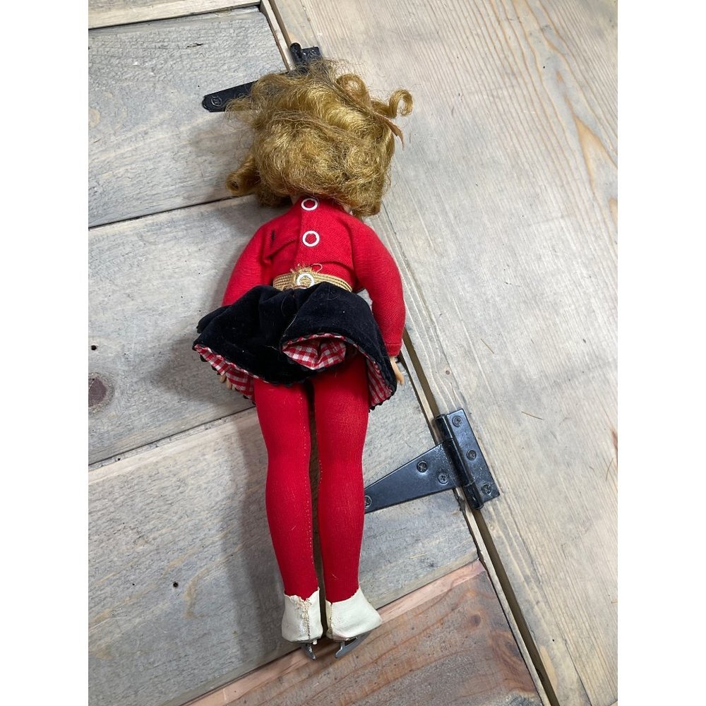 Vintage IDEAL Toys Shirley Temple Doll Red Black outfit and Ice Skates - Picture 4 of 7